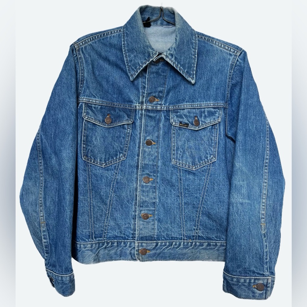 Vintage 1960s Sears Roebucks Selvedge Denim Jean Jacket Made In USA S/M